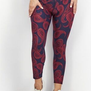 Lorna Jane Ankle Biter Paisley Print Leggings